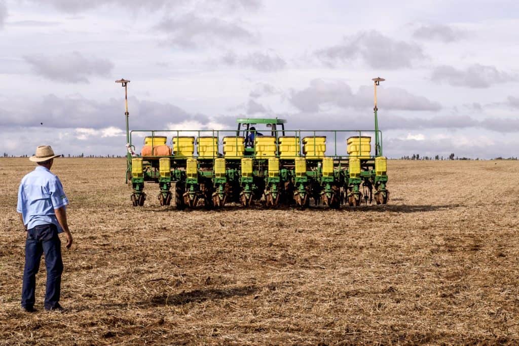 Embuchamento em plantio direto de soja