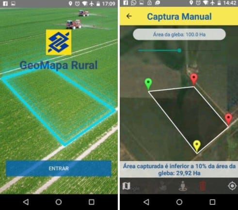demonstração do aplicativo GeoMapa Rural